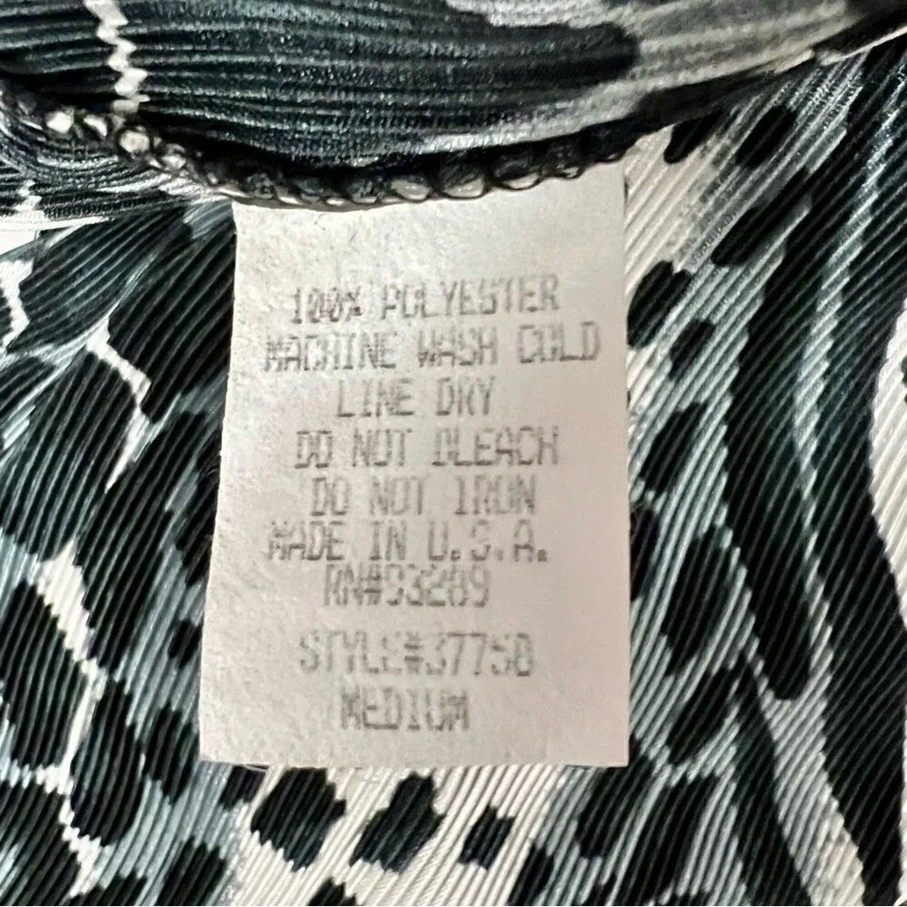 Vintage NINETY 90's animal print skirt sz M Gray white black print stretchy NWT - Picture 9 of 11
